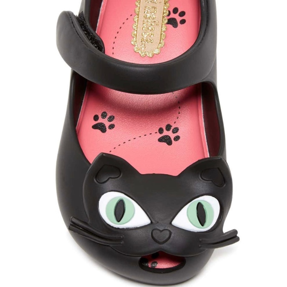 Mini Melissa Ultragirl II Black Cat Mary Janes